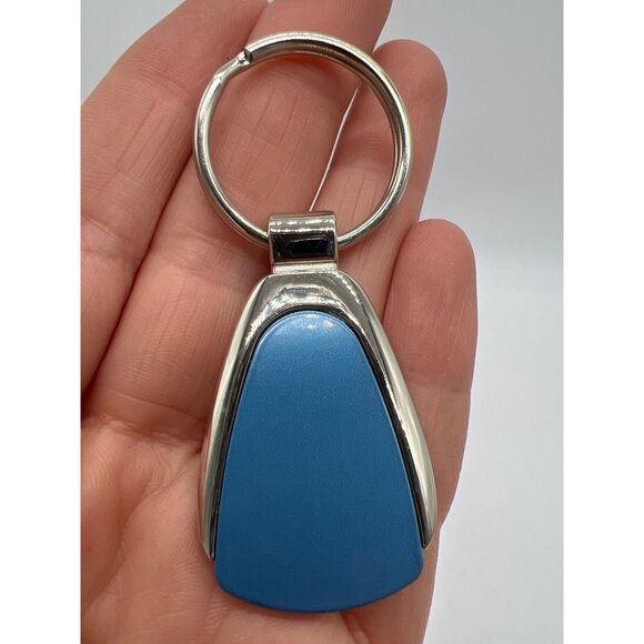 Premium Blue & Silver Metal Keychain Accessory - Picture 4 of 4